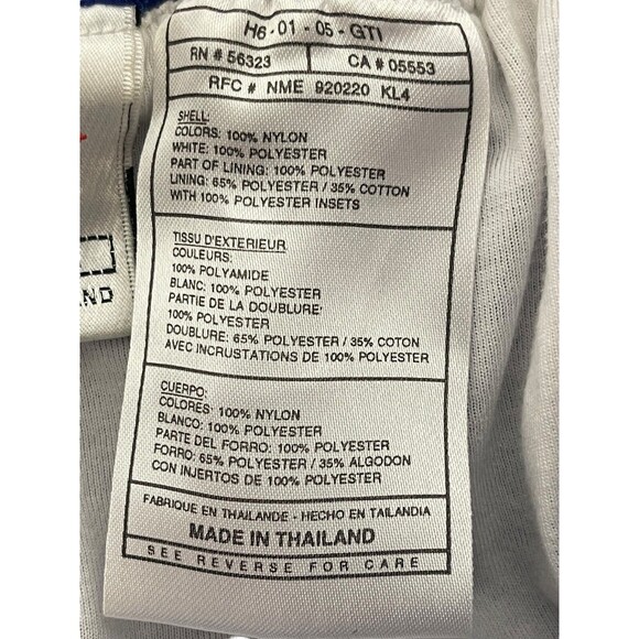 VTG 1997 Nike Tonal Swoosh Track Pants Nylon Windbreaker Joggers Baggy Blue 90s - Picture 7 of 13